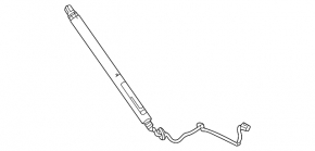 Right tailgate shock absorber Mercedes W166 ML/GLE 12-19 electric