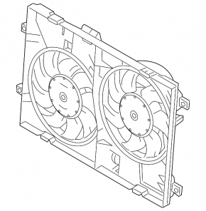 Diffuser radiator shroud bare Mazda6 09-13 2.5
