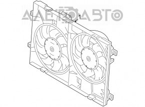 Diffuser radiator shroud bare Mazda6 09-13 2.5