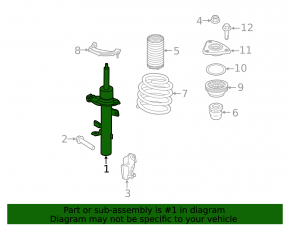 Lincoln MKC 15-19 Front Left Shock Absorber Assembly