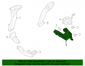 Ford C-max MK2 13-18 Battery Cooling Fan Assembly