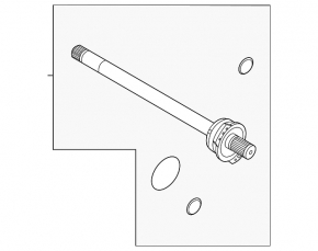 Intermediate shaft front right Ford Escape MK4 20-25 hybrid, plug-in