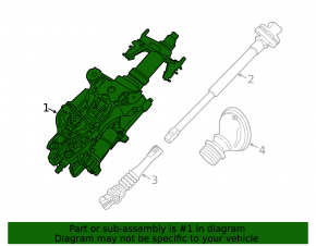 Steering column BMW 5 F10 11-16 RWD