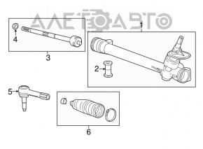 Steering rod left Chevrolet Bolt 17- CTR