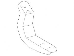 Front left step sill bracket, center, Toyota FJ Cruiser 2007-2014
