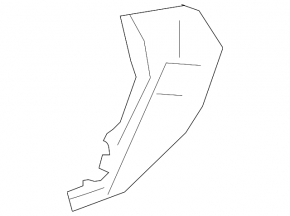 Driver's right knee pad for Toyota Rav4 19-25, black, with start-stop