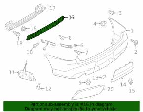 Subaru Ascent 19-26 Rear Bumper Absorber