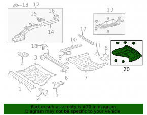 Rear Fuel Tank Guard Lexus ES350 13-18