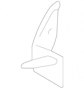 Rear left mudguard on the sill of a Toyota Highlander 2008-2013
