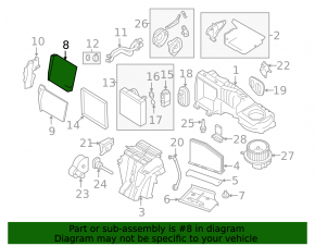 Heater core for VW Jetta 11-18 USA
