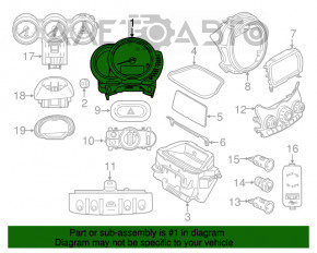 Instrument cluster Mini Cooper F56 3d 14-21 prerest 35k BM-0535-205
