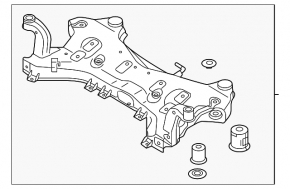 Front subframe Kia Optima 16 - dent
