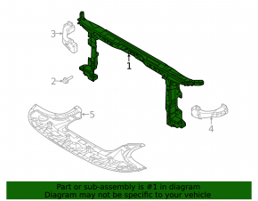 TV panel radiator Hyundai Elantra 21-23