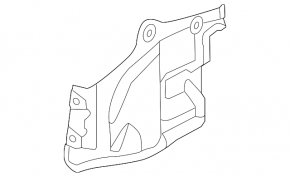 Left arch guard for Nissan Murano z51 09-14