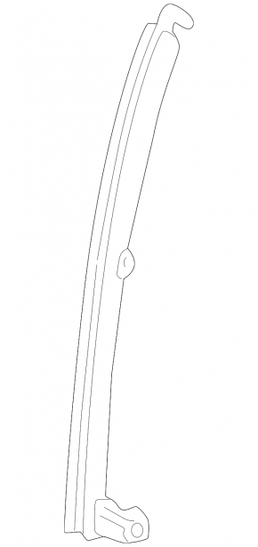 Rear right door glass guide for Lexus RX300 98-03