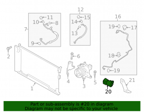 Ambient Air Temperature Sensor Subaru Impreza WRX GH 08-14