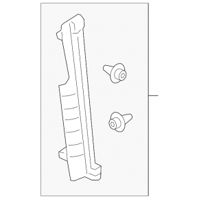 Wing seal door-wing right Honda CRV 15-16
