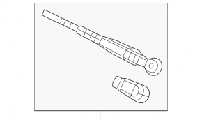 Rear wiper arm for Honda CRV 12-16