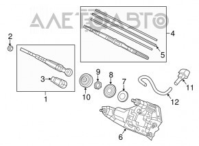 Rear wiper arm for Honda CRV 12-16