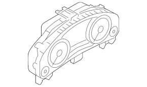 Instrument cluster VW Touareg 13 3.6