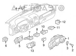 Instrument cluster VW Touareg 13 3.6
