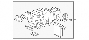 Rear Heater Assembly Acura MDX 07-13