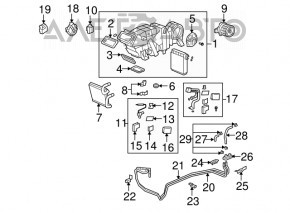 Rear Heater Assembly Acura MDX 07-13