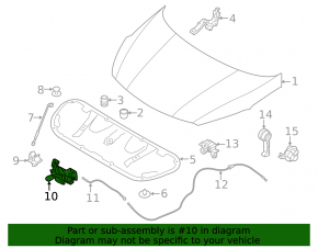 Hood lock Kia Forte 4d 14-16 prerest