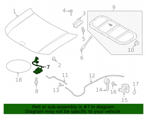 Hyundai Santa Fe 24-26 Hood Lock