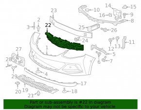 Chevrolet Volt 16- Front Bumper Absorber