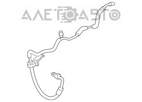 Air conditioner tube compressor-heater first Toyota Highlander 08-13 3.5