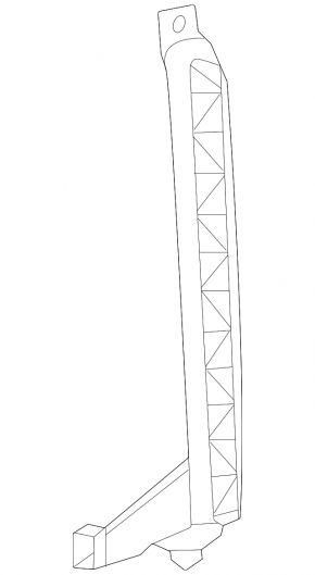 Rear left door glass guide Audi A3 22-26