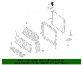 Upper left radiator bracket for Mercedes W167 GLE 350 450 20-26 plastic