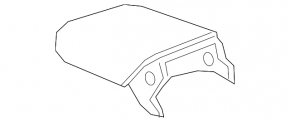 Porsche Cayenne 19-23 center console armrest, black leather