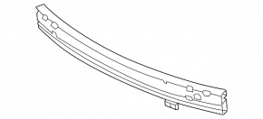 Front bumper reinforcement Nissan Sentra 16-19 rest for adaptive cruise