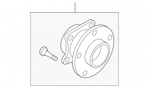Rear left hub Mazda CX-7 06-09