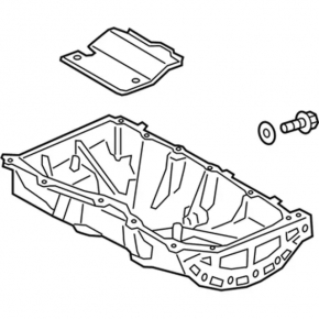 Oil pan Ford Ecosport 18-22 2.0 without drain plug