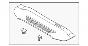 Rear Hood Trunk Trim Ford Mustang Mach-E 21-23