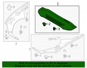 Rear Hood Trunk Trim Ford Mustang Mach-E 21-23