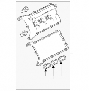Left valve cover for Land Rover Range Rover 13-21 3.0