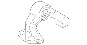 Rear left engine mount Mitsubishi Lancer 10-17 2.0, 2.4, FWD