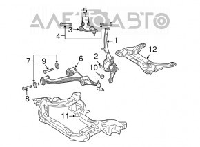 Upper front left arm Mercedes W211 awd