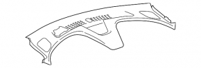 Chevrolet Volt 16 upper center dashboard trim - dark gray, scratches