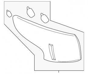 Light outer wing left Nissan Rogue Sport 17-19