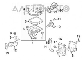 Volvo XC90 16-26 Type 2 Air Intake, 2 Pieces, Broken Mount