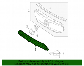 Volvo C40 22-24 Front Bumper Lower Grille
