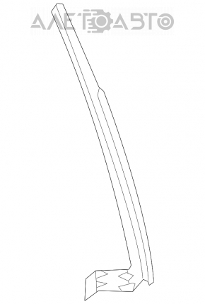Rear left door glass guide Mini Cooper Countryman R60 10-16