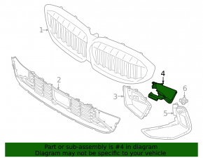 Front bumper cover left BMW 3 G20 23-26