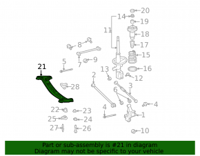 Rear subframe Lexus ES300 ES330