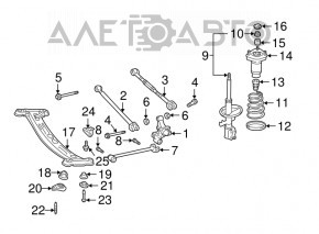 Rear subframe Lexus ES300 ES330